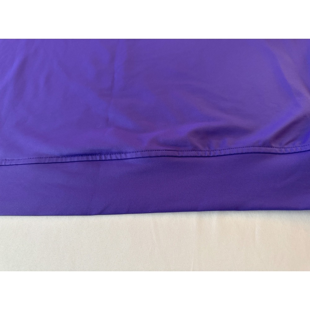 Turtleson Mens XL Purple Quarter Zip Pullover Poly Graphene Stretch Golf Shirt - Picture 15 of 15